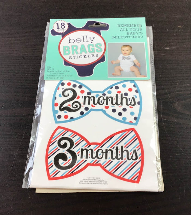 used Schroeder and Tremayne Belly Brags Baby Milestone Stickers