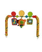 secondhand Fisher Price Infant-to-Toddler Rocker Replacement Toy Bar, Giraffe Lion Elephant Zoo Print - Polka Dots