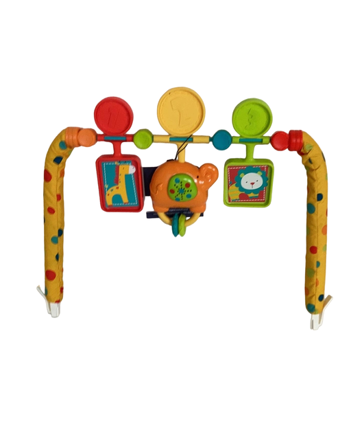 secondhand Fisher Price Infant-to-Toddler Rocker Replacement Toy Bar, Giraffe Lion Elephant Zoo Print - Polka Dots