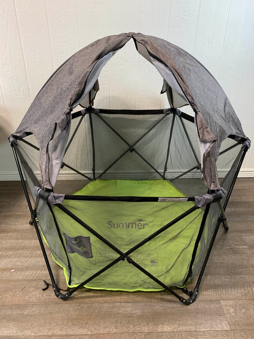 used Summer Infant Pop 'N Play Portable Playard With Canopy