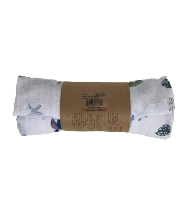 secondhand Malabar Baby Organic Cotton Swaddle Blankets, Under The Sea