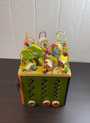 used B. toys Zany Zoo Wooden Activity Cube