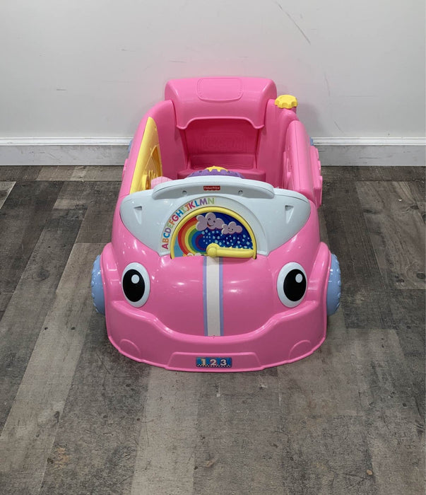 used Fisher Price Laugh & Learn Crawl Around Car, -pink