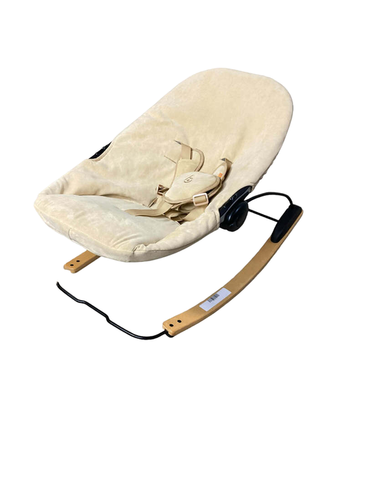 used Bloom Coco Go 3-in-1 Bouncer, Natural Wood, Coconut White Organic