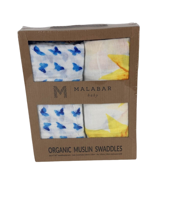 used Malabar Baby Organic Cotton Swaddle Blankets