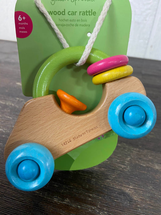 used Green Sprouts Wooden Rattle