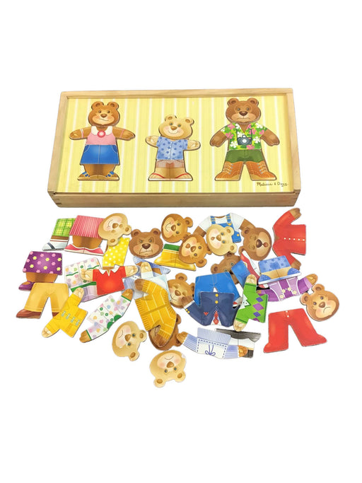 used Melissa & Doug Mix And Match Bear Family Dress Up