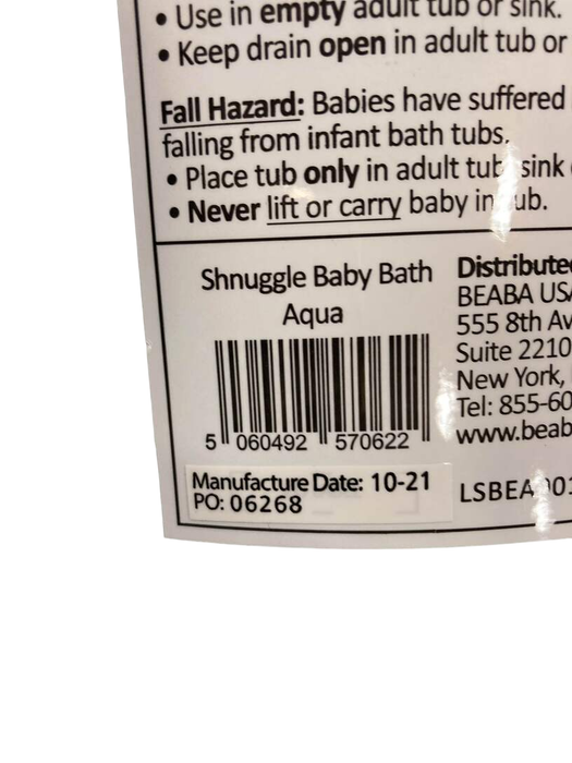 Shop Beaba Shnuggle Baby Bath, Aqua at GoodBuy Gear