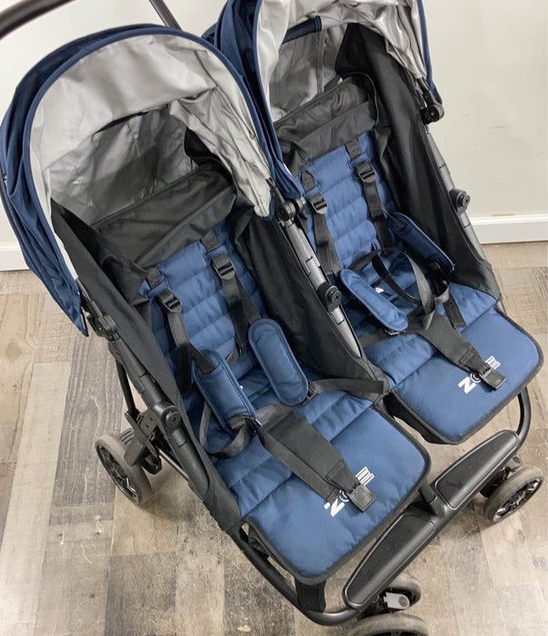 used Zoe Twin+ XL2 Stroller, Luxe Navy Blue