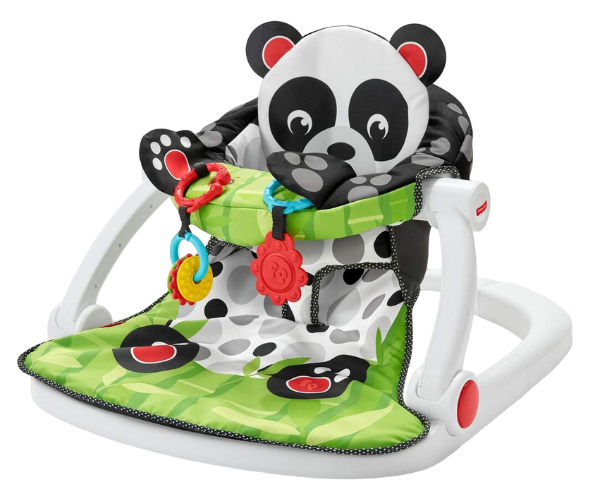 used Fisher Price Sit-Me-Up Floor Seat, Panda Paws