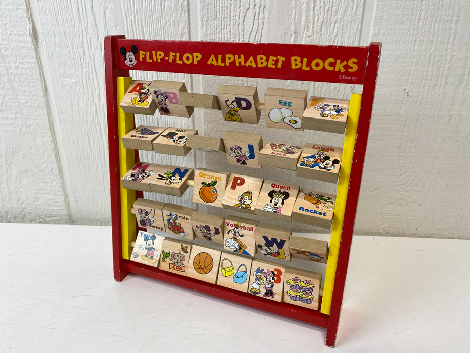 used Disney Flip Flop Alphabet Blocks