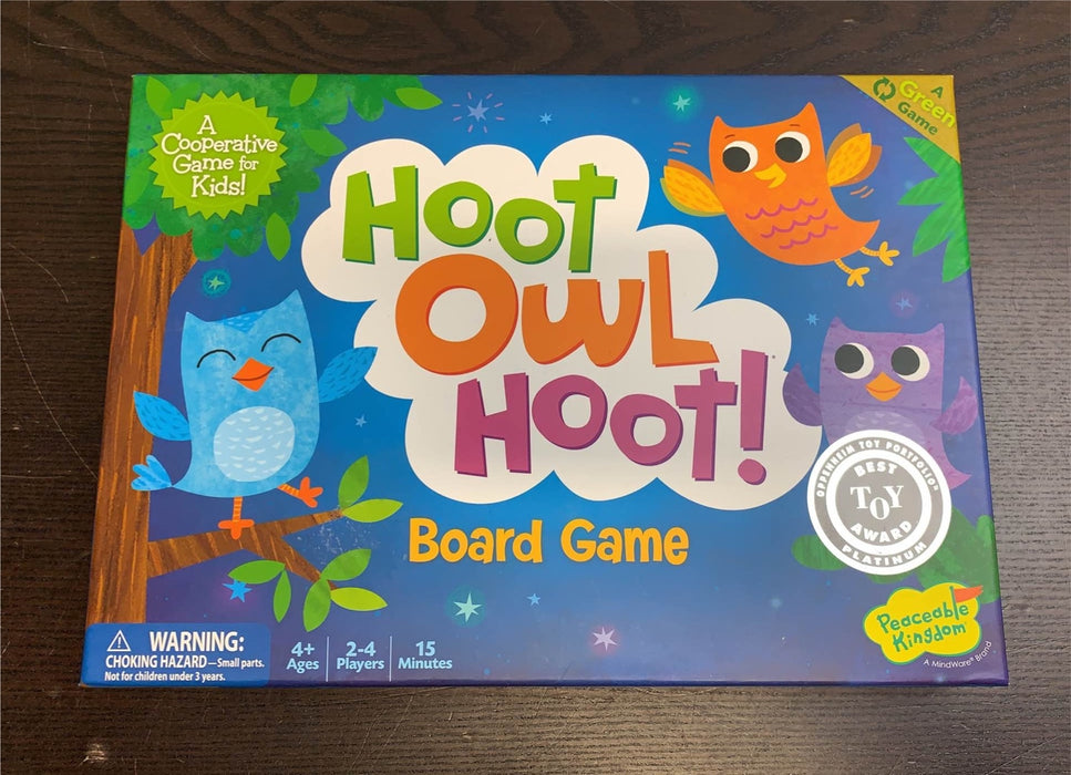 used Peaceable Kingdom Hoot Owl Hoot Board Game