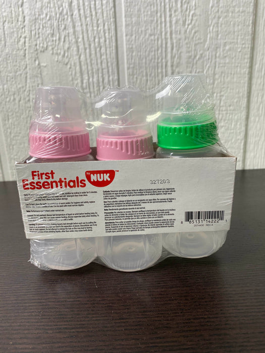 secondhand NUK First Essentials Clearview Bottles, 5oz, 3 Pack