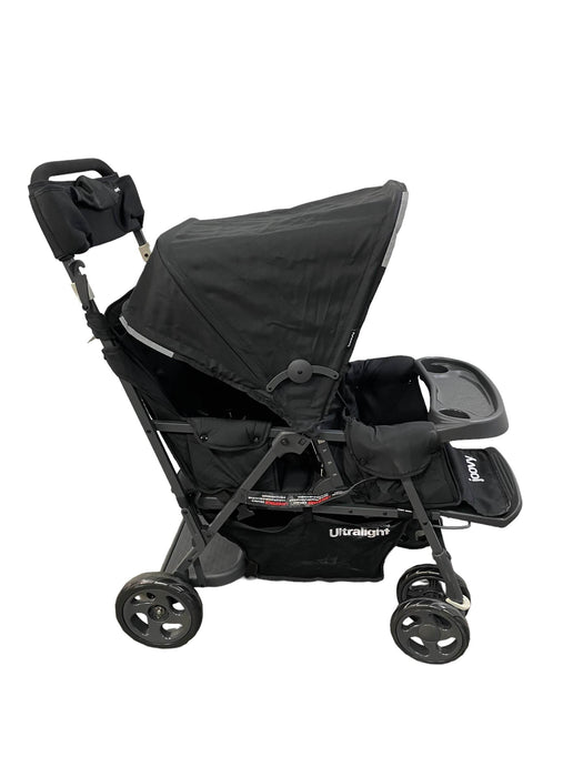 secondhand Joovy Caboose Too Ultralight Graphite Sit And Stand Double Stroller, Black, 2021