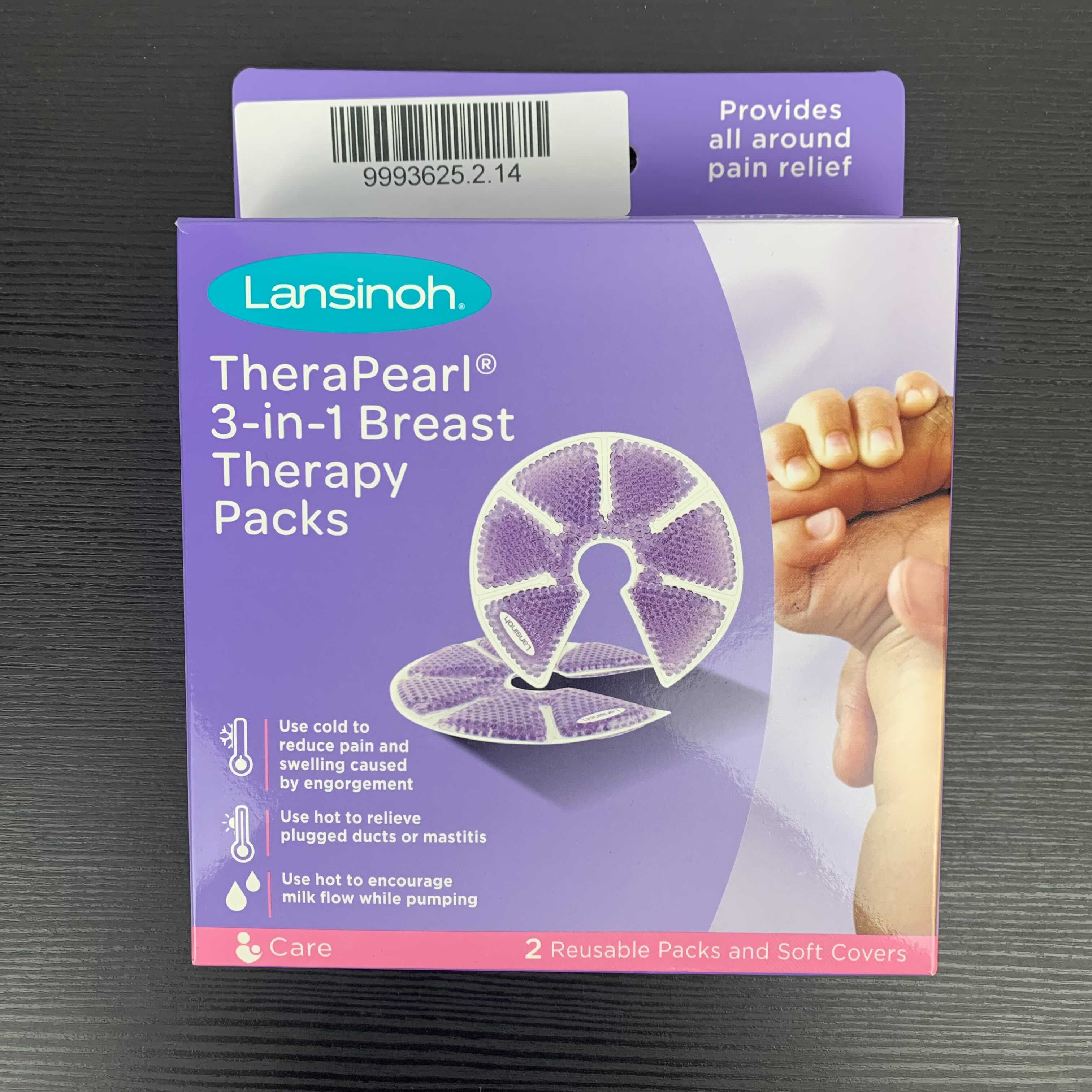 Lansinoh Therapearl 3-in-1 Breast Therapy Packs With Soft Covers