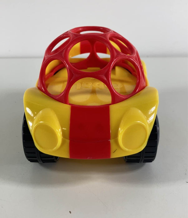 secondhand Bright Starts OBall Rattle N Roll Car, Red/Yellow