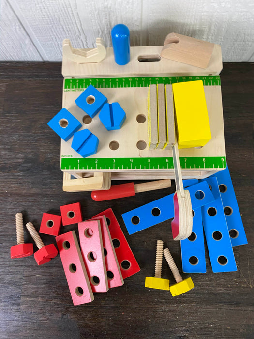 secondhand Melissa & Doug Hammer & Saw Tool Bench