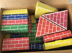 used Edushape Corrugated Blocks