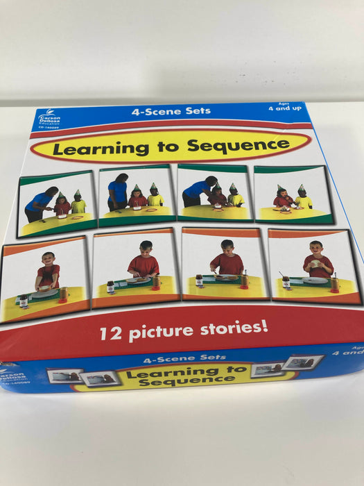 used Carson Dellosa Learning to Sequence Educational Board Game