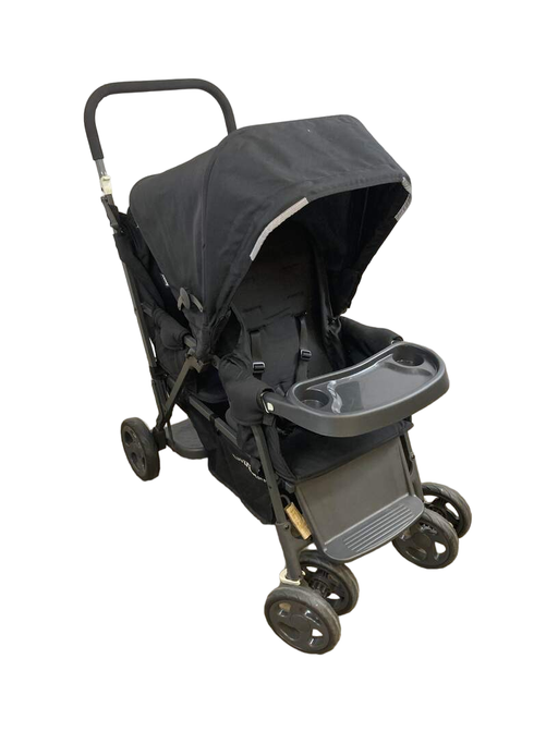 used Joovy Caboose Too Ultralight Graphite Sit And Stand Double Stroller, Black, 2022