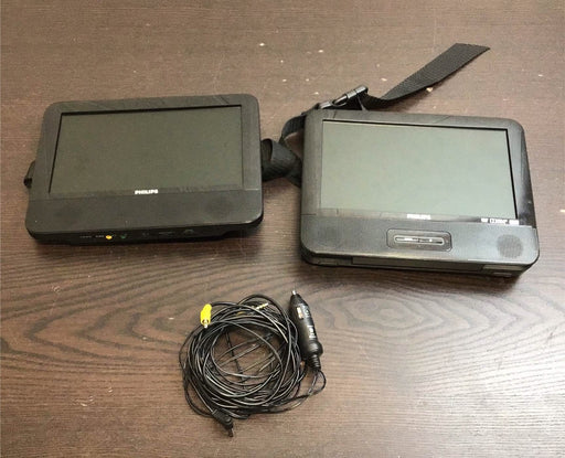 used Philips Dual Screen Portable DVD Player 9” PD9012