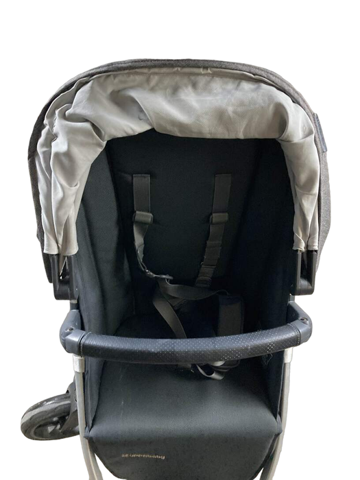 UPPAbaby VISTA Double Stroller with Snack Tray and Adapters, 2018, Jordan (Charcoal Melange)