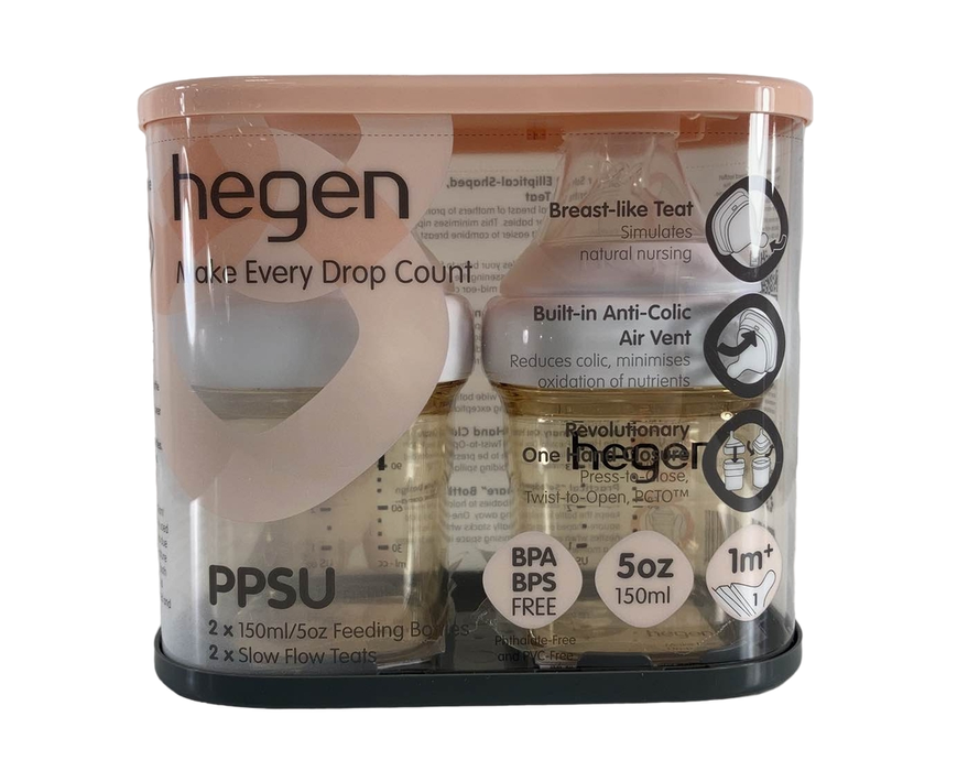 used Hegen 5 Oz Feeding Bottles, 2 Pack