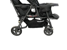 used Joovy Caboose Too Ultralight Graphite Sit And Stand Double Stroller, Black, 2020