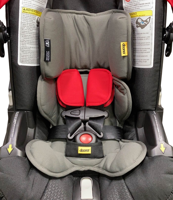 Doona Infant Car Seat & Stroller Combo, 2023, Flame Red