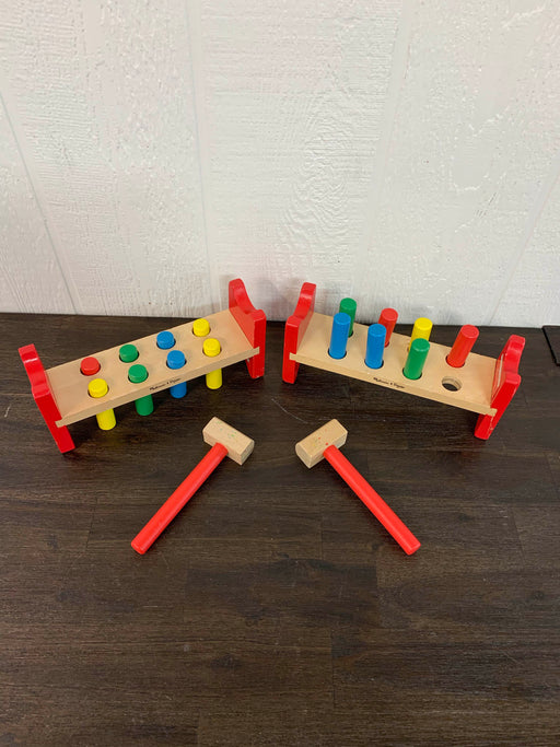 secondhand Melissa & Doug Deluxe Pounding Bench