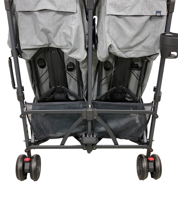 used UPPAbaby G-Link V2 Double Stroller, 2022, Greyson (Charcoal Melange)