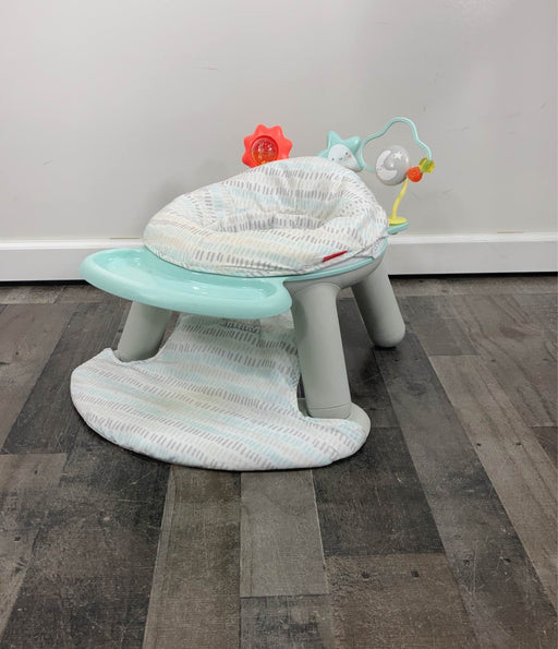 used Skip Hop 2-in-1 Sit-up Activity Baby Chair, Silver Cloud Lining