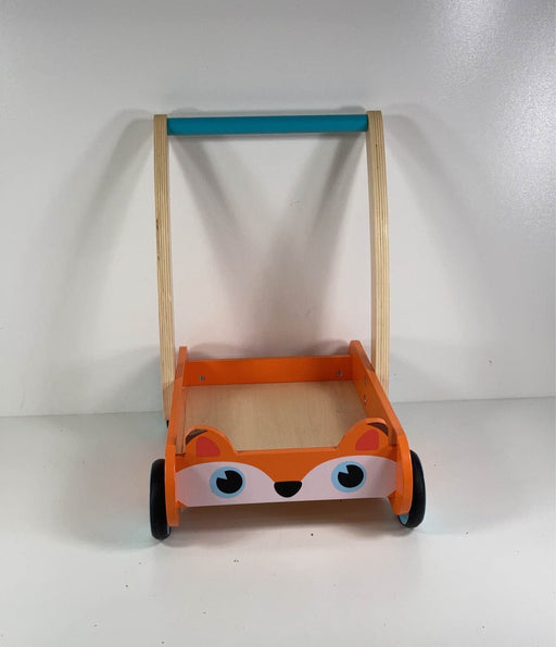 used Cossy Fox Blocks and Roll Cart Push Toy