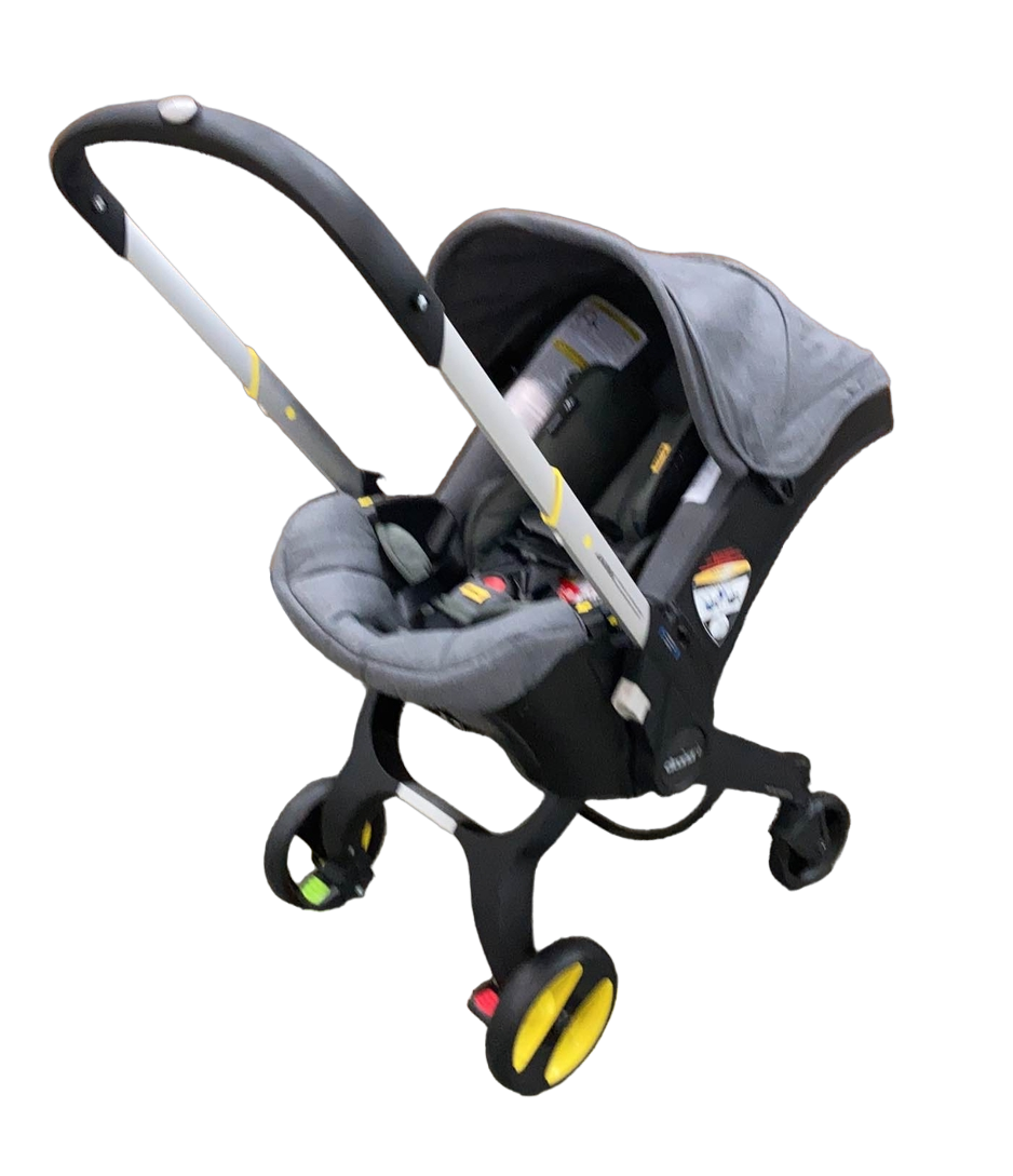 grey car seat stroller combo Doona Infant Car Seat & Stroller Combo, 2023, Storm Grey