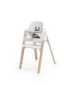 used Stokke Steps High Chair, White Seat Natural Legs