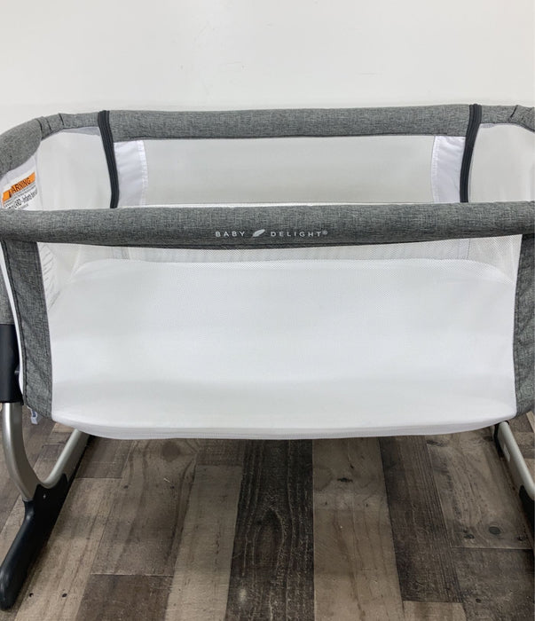 Shop Baby Delight Beside Me Dreamer Bassinet & Bedside Sleeper, Charcoal Tweed at GoodBuy Gear