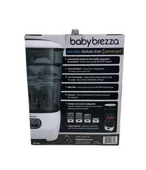 Baby Brezza One Step Sterilizer Dryer - White On White