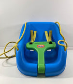 used Little Tikes Snug 'n Secure Swing, Blue/Green