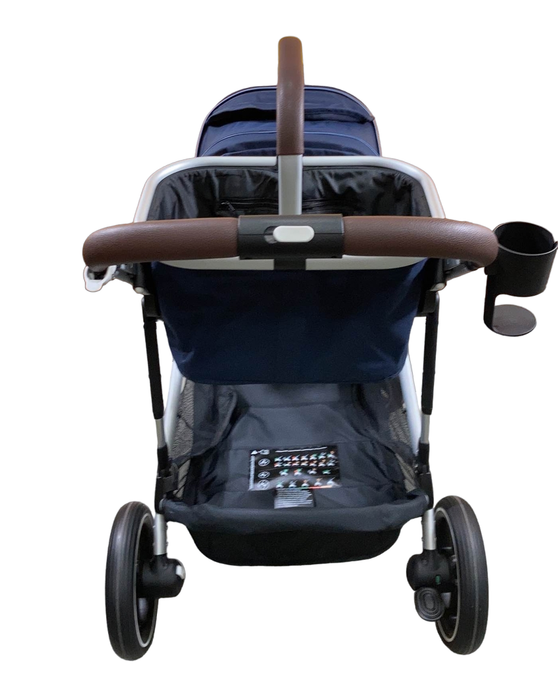 Cybex Gazelle S Modular Stroller, 2022, Silver Frame, Ocean Blue