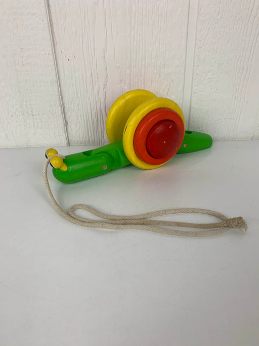 used Plan Toys Pull Along Snail