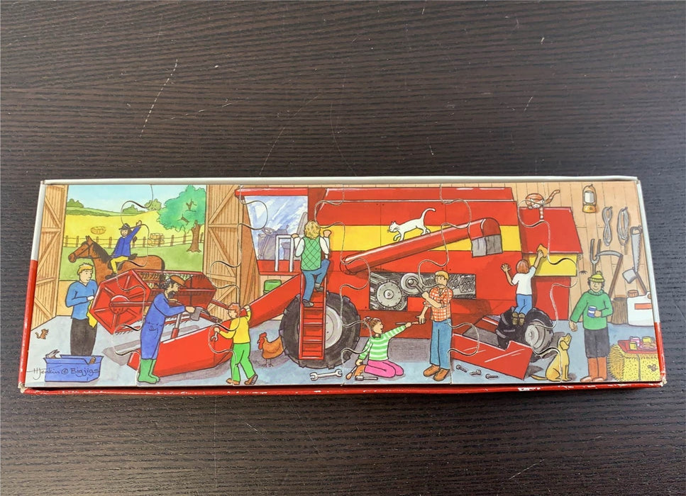 secondhand Bigjigs Toys Duo Puzzle Combine Harvester