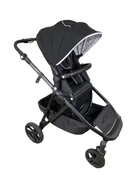 used Mockingbird Single to Double Stroller, 2022, Matte Black with Matte Black Leather, Windowpane, Black