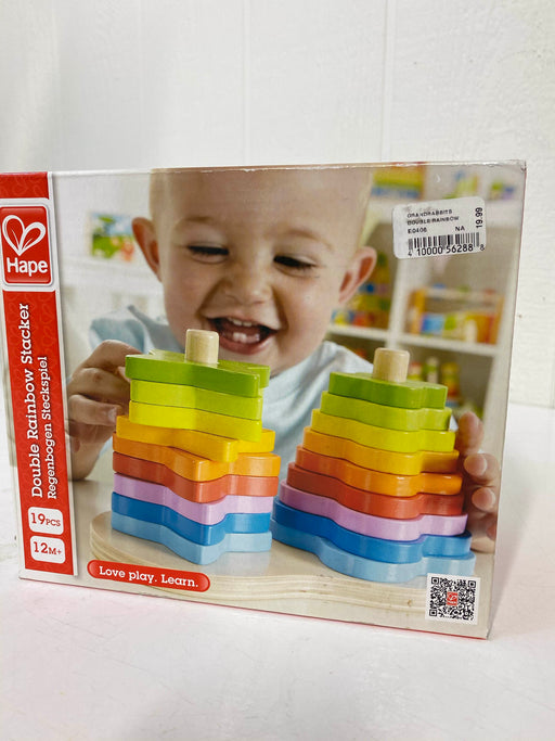 used Hape Double Rainbow Stacker