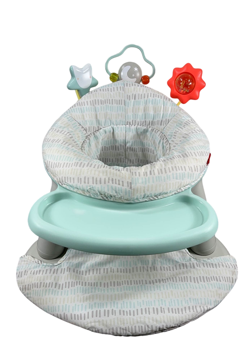 used Skip Hop 2-in-1 Sit-up Activity Baby Chair, Silver Cloud Lining