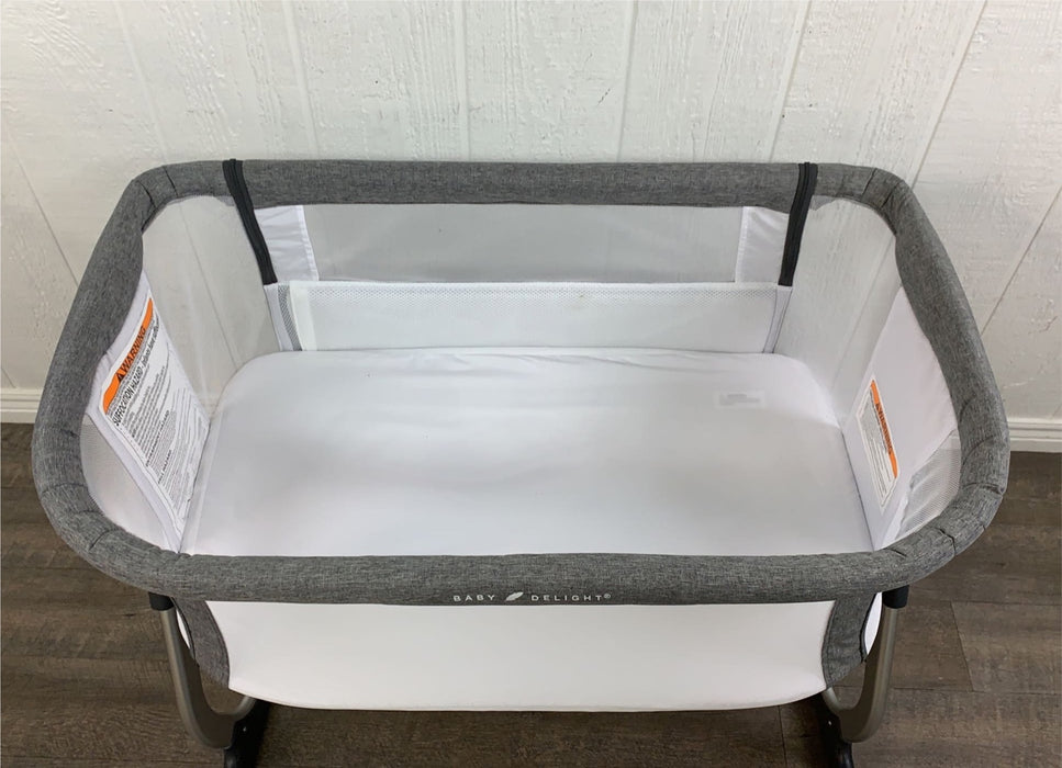 Shop Baby Delight Beside Me Dreamer Bassinet & Bedside Sleeper, Charcoal Tweed at GoodBuy Gear
