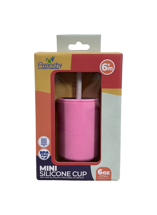 used Avanchy La Petite Mini Silicone Baby Cup 6oz, Pink