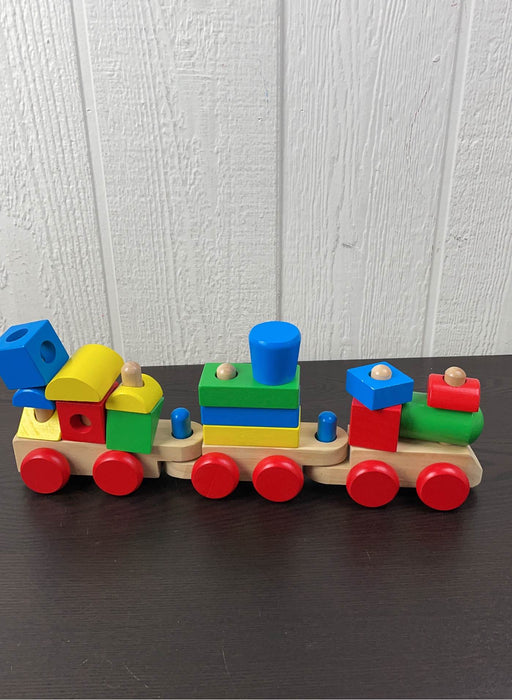 used Melissa & Doug Stacking Train Toddler Toy