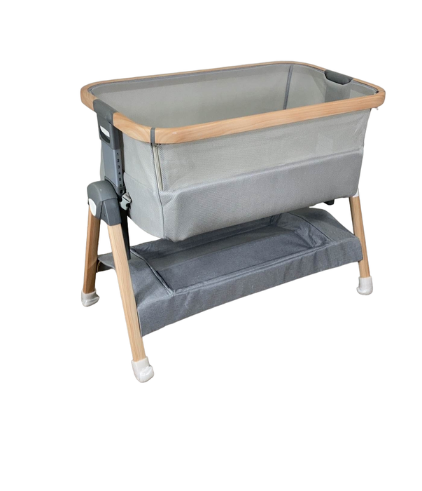 Shop Venice Child California Dreaming Portable Bedside Bassinet, Grey/Wood at GoodBuy Gear