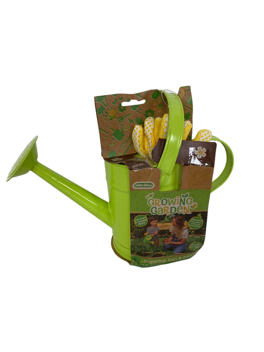 secondhand Little Tikes Growing Garden Watering Can & Gloves