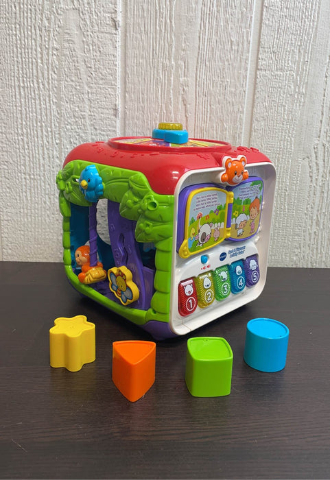 secondhand VTech Sort And Discover Activity Cube